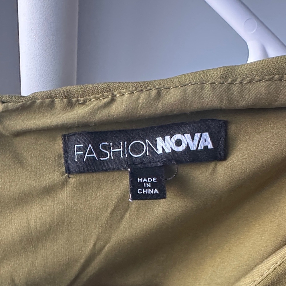 Fashion Nova Olive Green Midi Dress - Picture 3 of 3